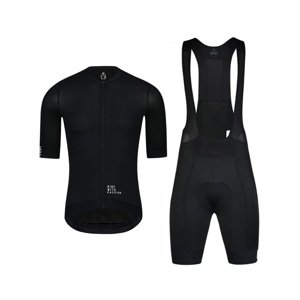 MONTON Cyklistický krátky dres a krátke nohavice - TRAVELER MAX - čierna