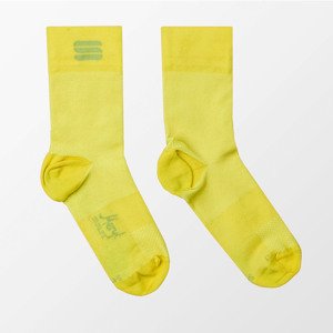 SPORTFUL Cyklistické ponožky klasické - MATCHY - žltá L-XL