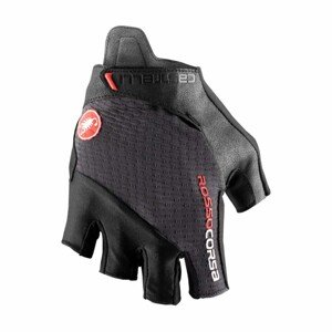 CASTELLI Cyklistické rukavice krátkoprsté - ROSSO CORSA PRO - šedá XS