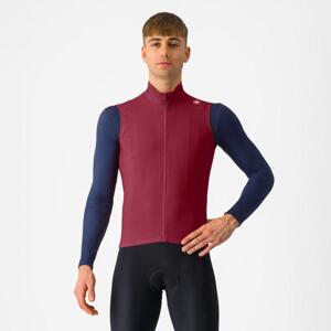 CASTELLI Cyklistická vesta - ESPRESSO VEST - bordová 2XL