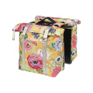 BASIL Cyklistická taška - BLOOM DOUBLE BAG MIK - žltá/červená