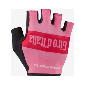CASTELLI Cyklistické rukavice krátkoprsté - GIRO 2 - ružová 2XL