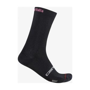 CASTELLI Cyklistické ponožky klasické - GIRO D'ITALIA 18 - čierna 2XL