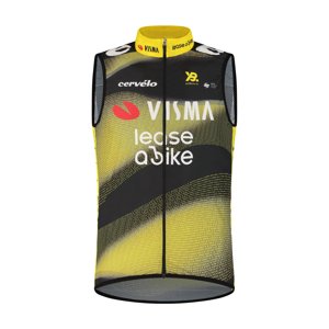 RAPIDGEAR Cyklistická vesta - VISMA TDF25 REPLICA WINDBODY - žltá/čierna S