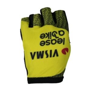 RAPIDGEAR Cyklistické rukavice krátkoprsté - VISMA TDF25 REPLICA GLOVES - žltá/čierna 2XL