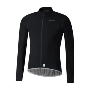 SHIMANO Cyklistická vetruodolná bunda - WINDFLEX - čierna XL
