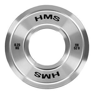 Oceľový olympijský kotúč HMS TOS02 0,25 kg