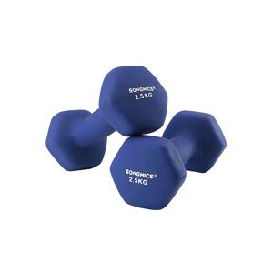 Činky SONGMICS 2 x 2,5 kg modré SYL65BU