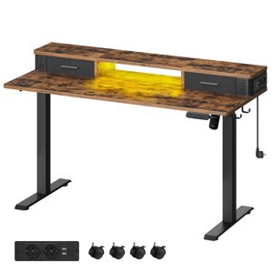 Nastaviteľný písací stôl  60 x 140 x (72-120) VASAGLE LSD184X01