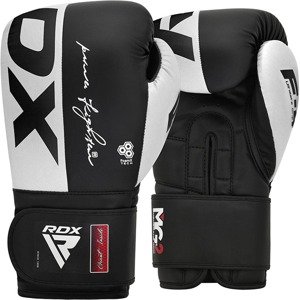 Boxerské rukavice RDX F4 so suchým zipsom Farba: biela, Veľkosť: 14 oz