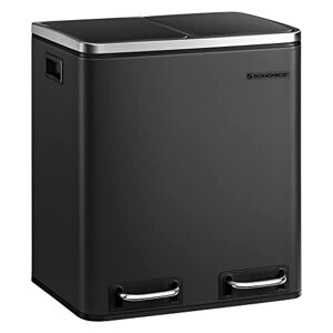 Recyklačný odpadkový kôš SONGMICS  LTB30BK