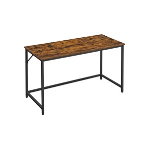 VASAGLE industriálny dizajnový stôl Vintage hnedo-čierna LWD043B01