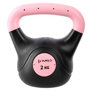 Plastový kettlebell HMS KPC 2 kg - ružový