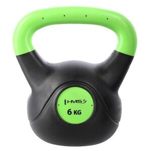 Plastový kettlebell HMS KPC 6 kg - zelený