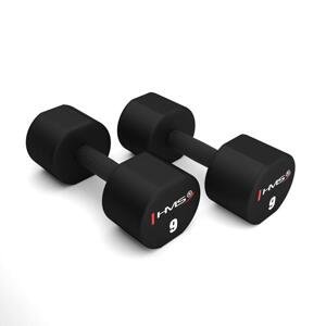 Polyuretánové jednoručné činky HMS HPT09 2 x 9 kg