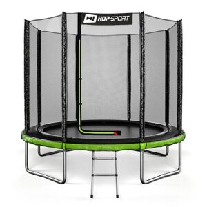 Záhradná trampolína 8ft (244cm) čierno/zelená s vonkajšou ochrannou sieťou
