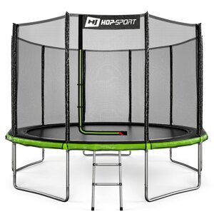 Záhradná trampolína 12ft (366cm) čierno/zelená s vonkajšou ochrannou sieťou