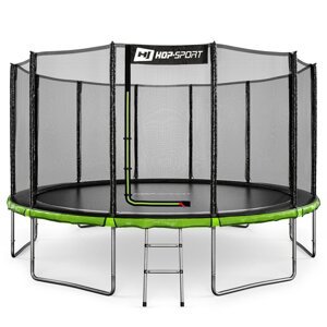 Záhradná trampolína 14ft (427cm) čierno/zelená s vonkajšou ochrannou sieťou