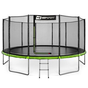 Záhradná trampolína 16ft (488cm) čierno/zelená s vonkajšou ochrannou sieťou