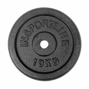 Liatinové závažie inSPORTline Castblack 10 kg 30 mm