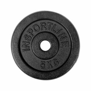 Liatinové závažie inSPORTline Castblack 5 kg 30 mm
