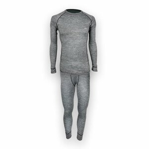 Pánsky merino set - tričko a spodky - sivá, M - Medium