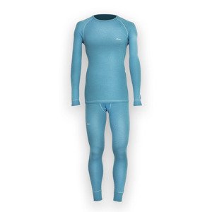 Pánsky merino set - tričko a spodky - sivomodrá, XL - Large